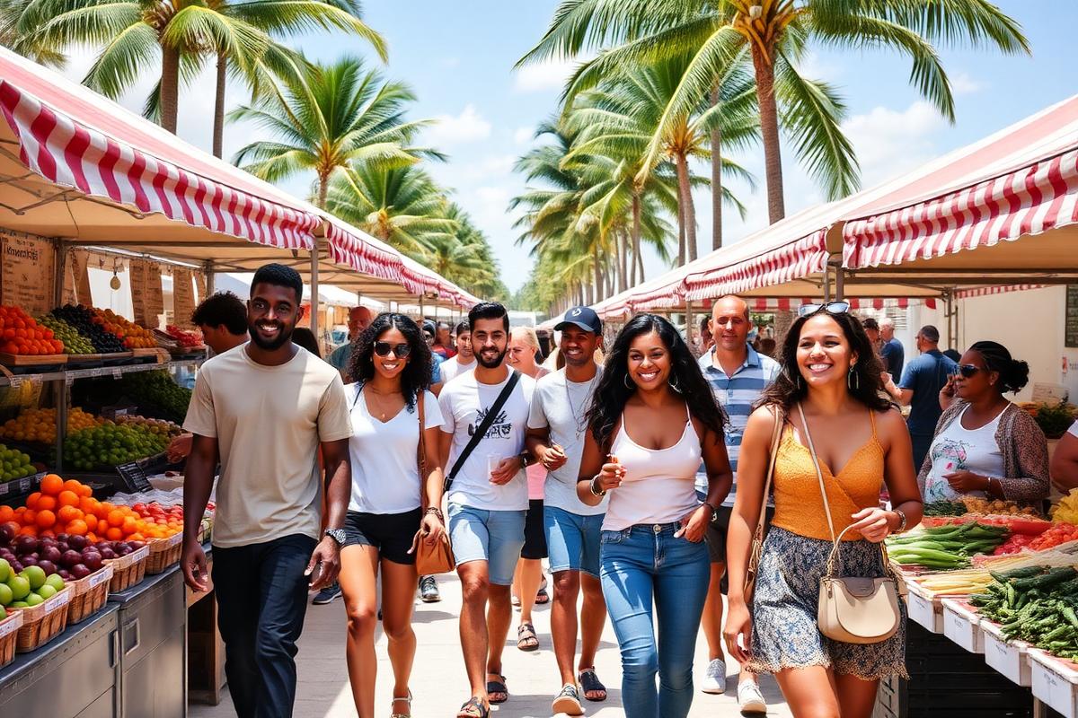 Liberty City Farmer's Market shoppers