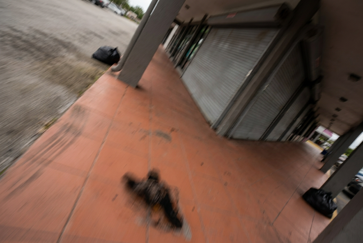 Rejected shot. Blurry, tilted, floor only.